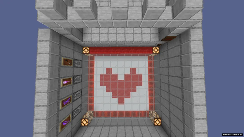 Kamon, arbalet va uch tishli nayza mashqi — Minecraft xarita, rasm 2