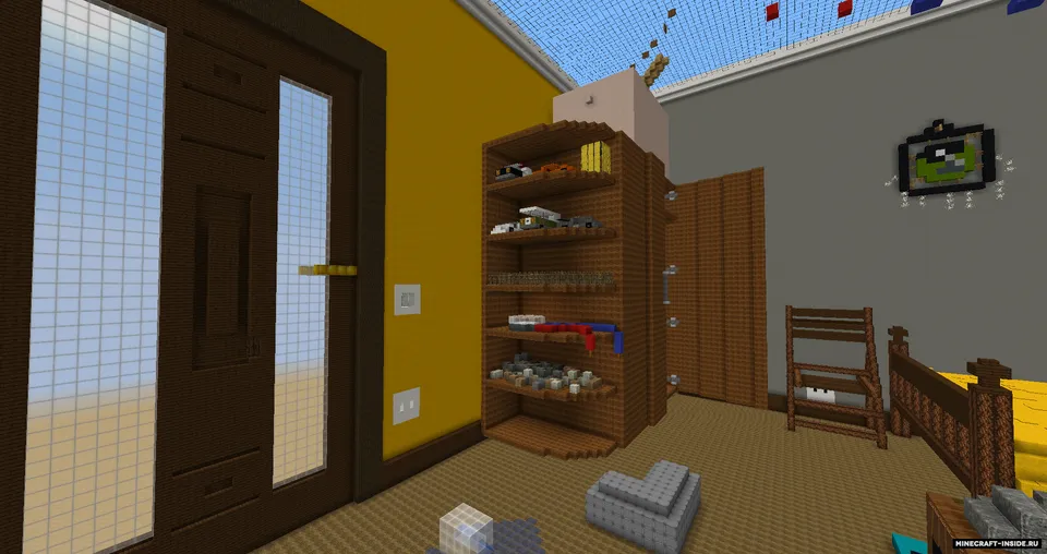 Uzh_'dan yashirinish — Minecraft xarita, rasm 2