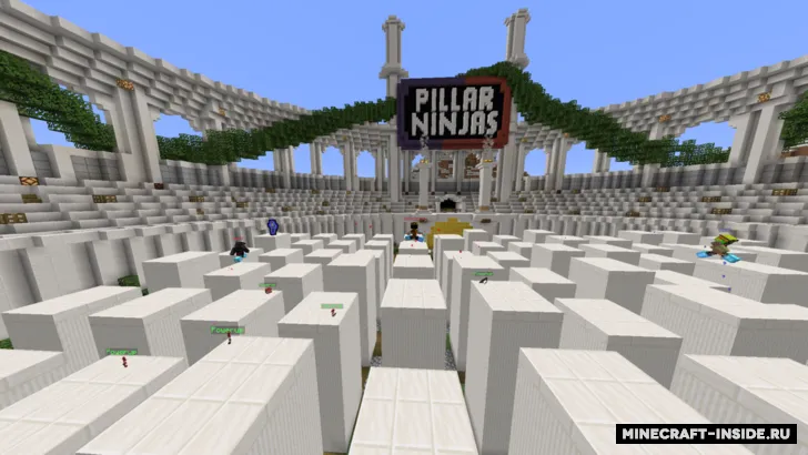 Pillar Ninjas — Minecraft xarita, rasm 2