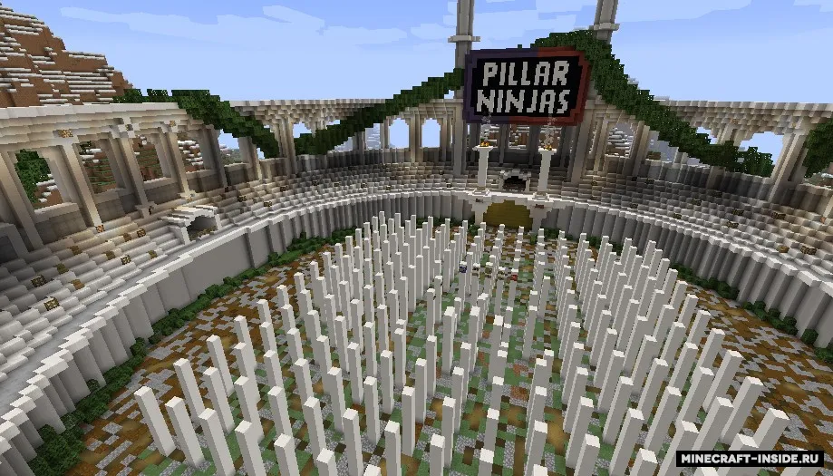 Pillar Ninjas — Minecraft xarita, rasm 3