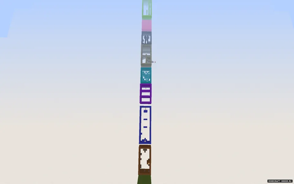 Every Color Rainbow Parkour — Minecraft xarita, rasm 2