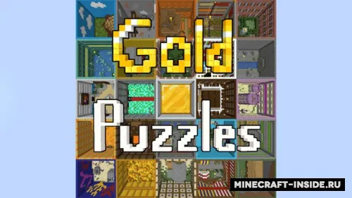 Gold Puzzles — Minecraft xarita, rasm 1