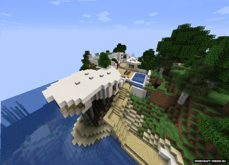 O'rmon tepaliklaridagi ulkan qasr — Minecraft xarita, rasm 2