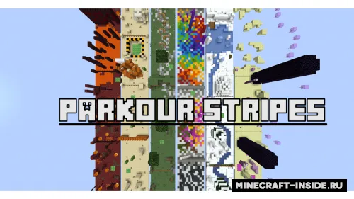 Parkour Stripes — Minecraft xarita, rasm 1