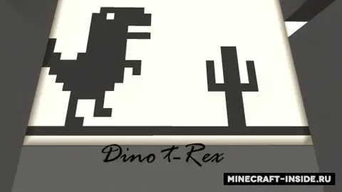 Google T-Rex in Minecraft