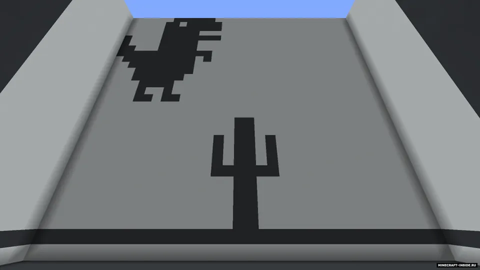 Google T-Rex in Minecraft — Minecraft xarita, rasm 2