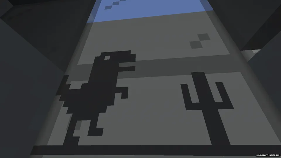 Google T-Rex in Minecraft — Minecraft xarita, rasm 3
