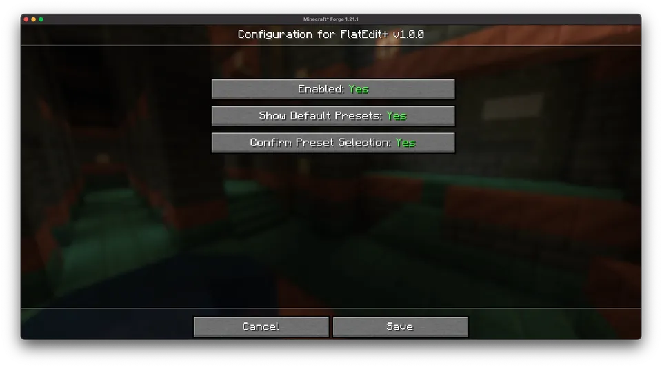 FlatEdit+ — Minecraft mod, rasm 4