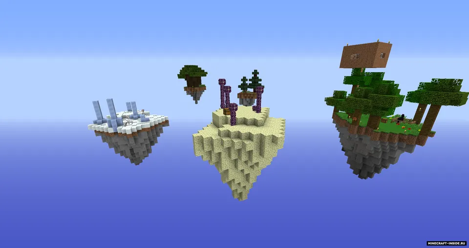 Uchar orollar — Minecraft xarita, rasm 3