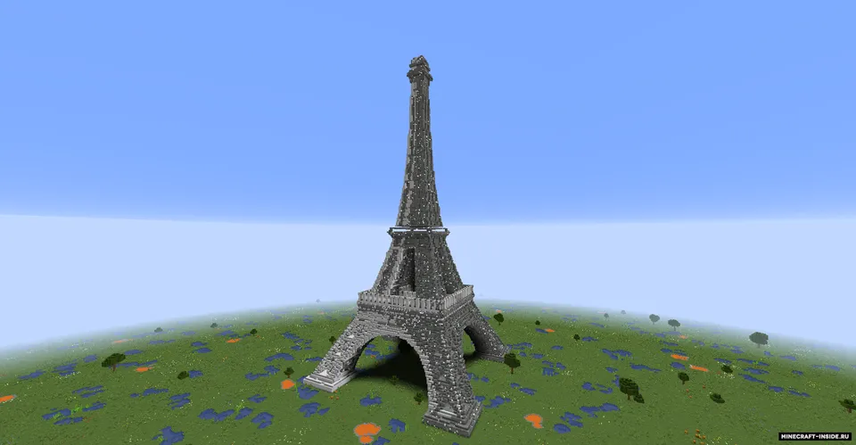 Eyfel minorasi — Minecraft xarita, rasm 4