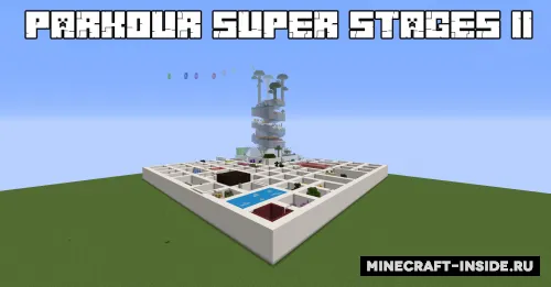 Parkour Super Stages II — Minecraft xarita, rasm 1