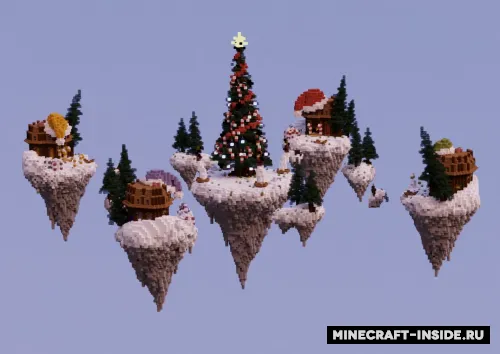 BedWars Christmas — Minecraft xarita, rasm 1
