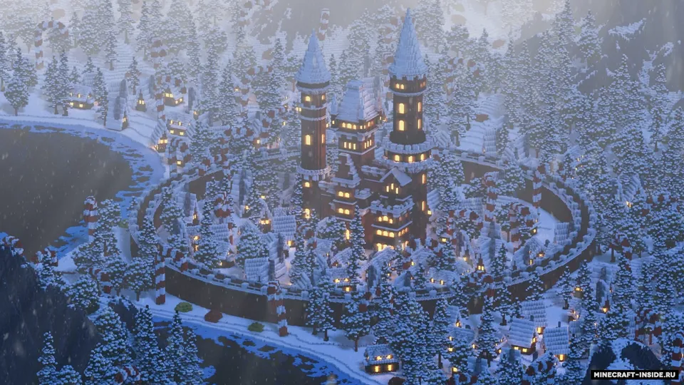 Gingerbread Village — Minecraft xarita, rasm 2