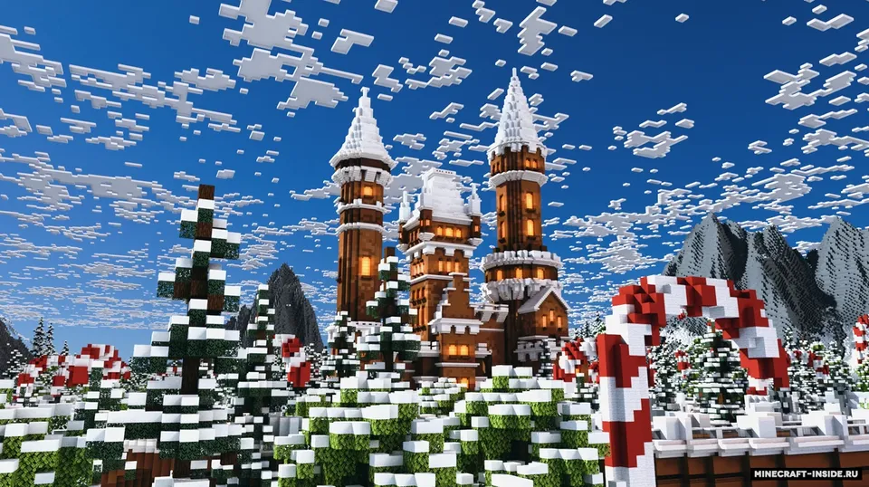 Gingerbread Village — Minecraft xarita, rasm 4
