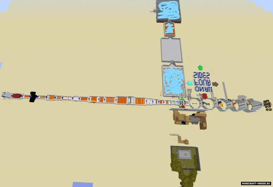 On all four sides — Minecraft xarita, rasm 6