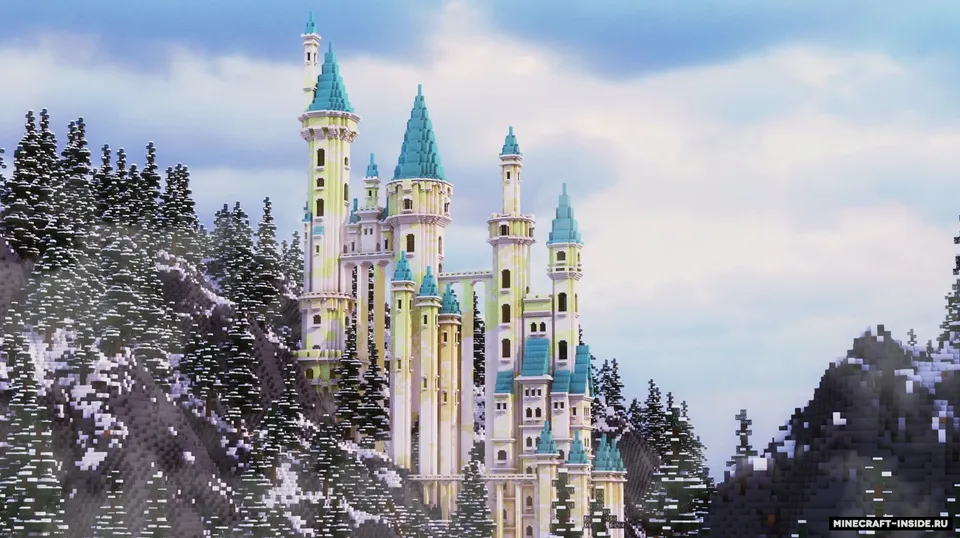 Snowfall Castle — Minecraft xarita, rasm 2