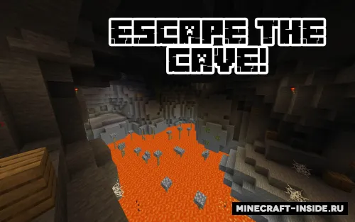 Escape the Cave! — Minecraft xarita, rasm 1