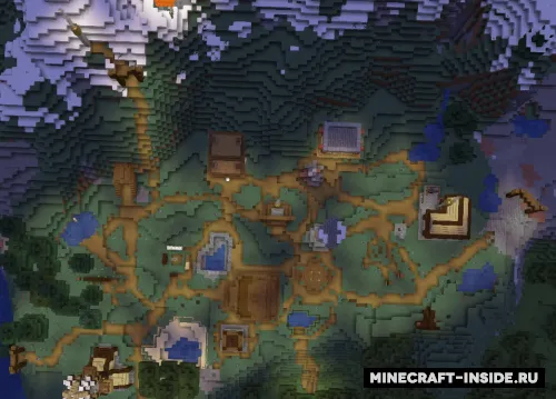 Qo'lda yasalgan qishloq — Minecraft xarita, rasm 1