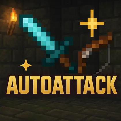 Auto Attack & Auto Bow — Minecraft mod, rasm 1