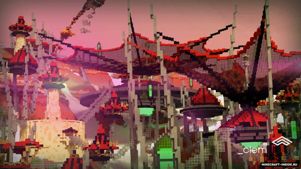 Lycrān Colony — Minecraft xarita, rasm 2