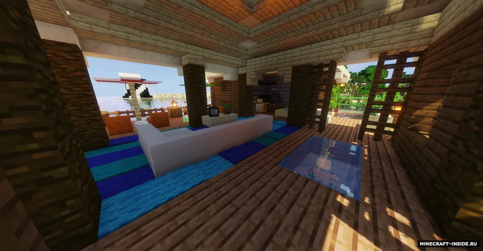Modern Cliff-side Mansion — Minecraft xarita, rasm 3