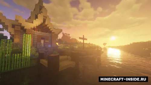 House between forest and river — Minecraft xarita, rasm 1