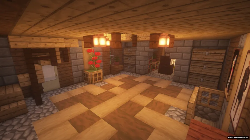 House between forest and river — Minecraft xarita, rasm 2