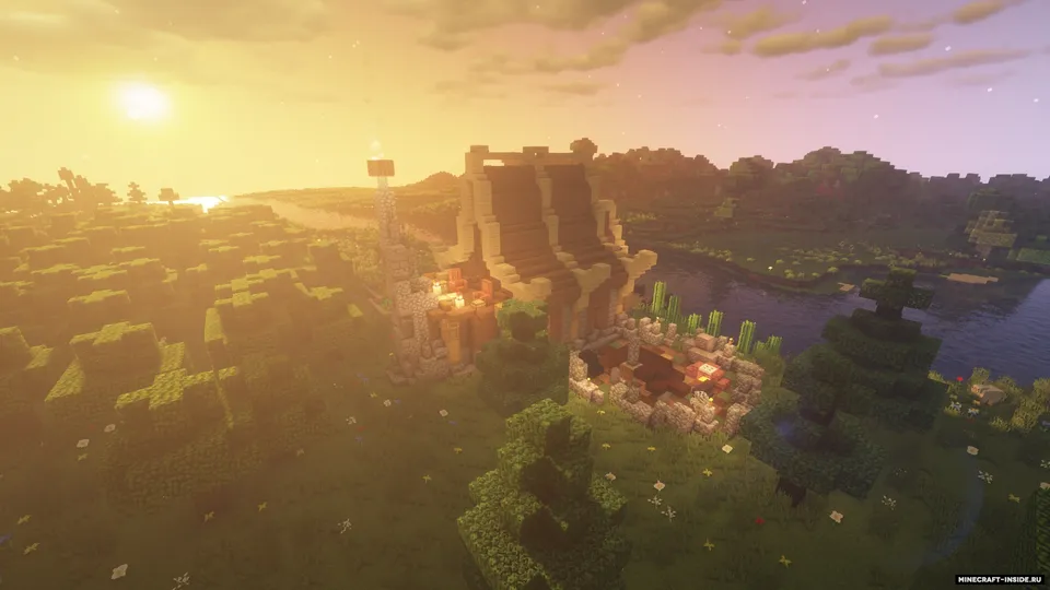 House between forest and river — Minecraft xarita, rasm 4