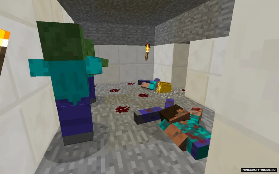 Zombi Apokalipsisi: Bunker izlab — Minecraft xarita, rasm 3