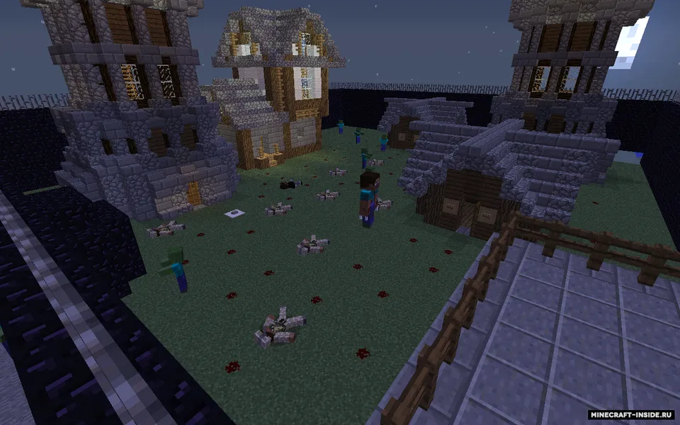 Zombi Apokalipsisi: Bunker izlab — Minecraft xarita, rasm 4