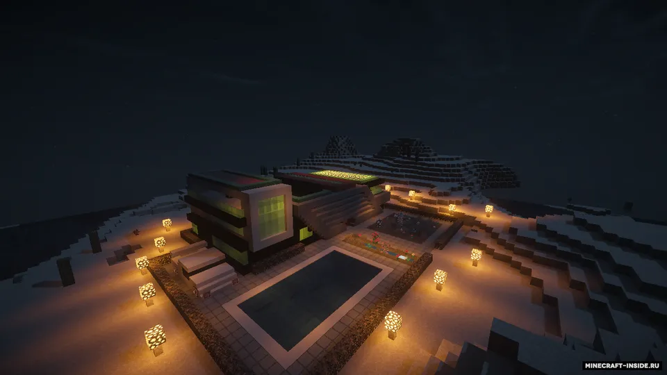Cho'ldagi zamonaviy uy — Minecraft xarita, rasm 3