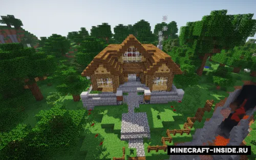 1 Chunk Redstone House — Minecraft xarita, rasm 1