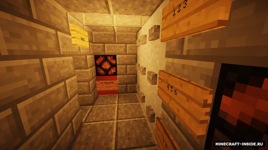 1 Chunk Redstone House — Minecraft xarita, rasm 3