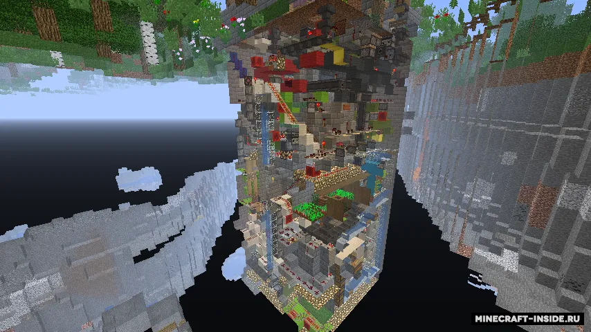 1 Chunk Redstone House — Minecraft xarita, rasm 4
