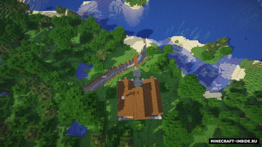 1 Chunk Redstone House — Minecraft xarita, rasm 6