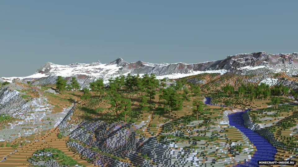 River Valley Custom Terrain — Minecraft xarita, rasm 2