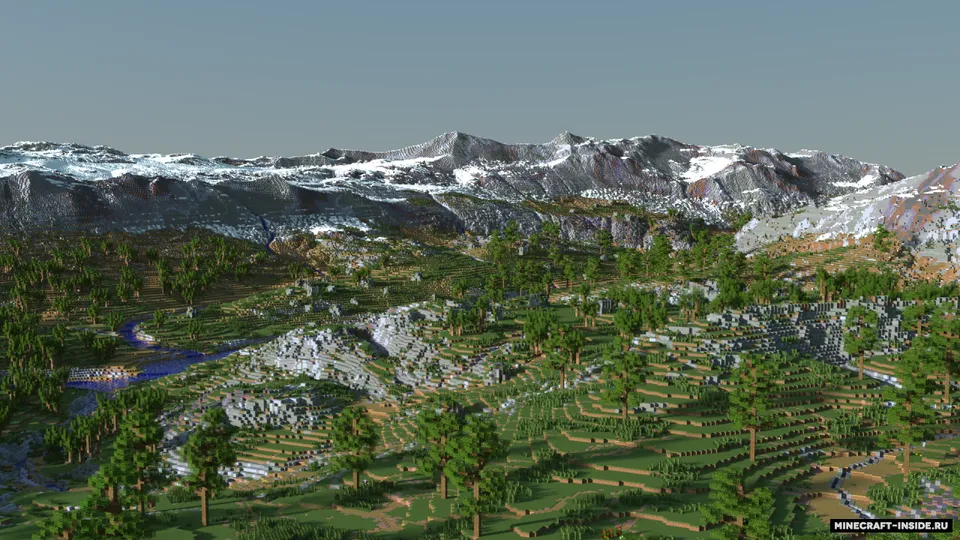 River Valley Custom Terrain — Minecraft xarita, rasm 4