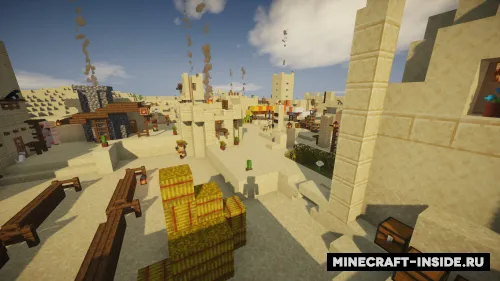 Cho'ldagi qishloq — Minecraft xarita, rasm 1