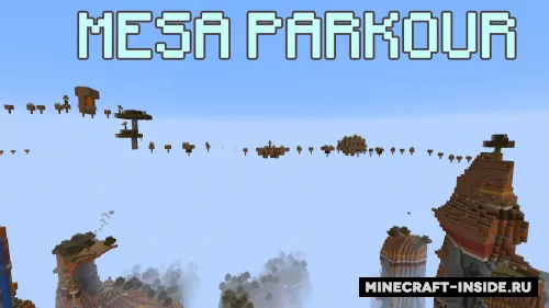 Mesa Parkour — Minecraft xarita, rasm 1