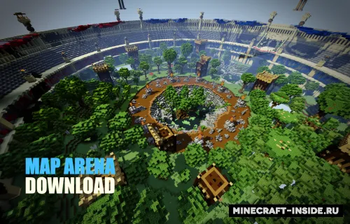 Arena PvP Coliseum — Minecraft xarita, rasm 1