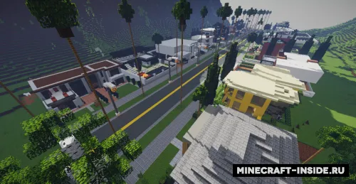 Modern Mountain Neighborhood — Minecraft xarita, rasm 1
