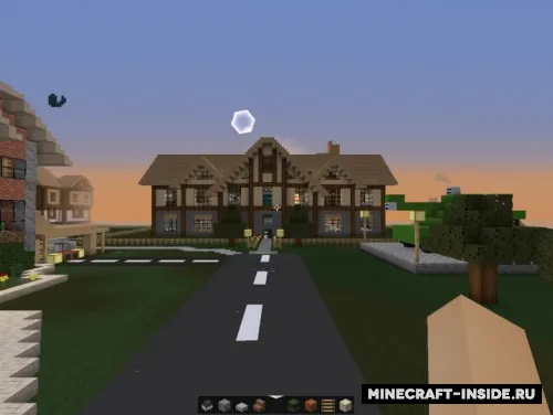 Chiroyli uylari bor katta shahar — Minecraft xarita, rasm 1