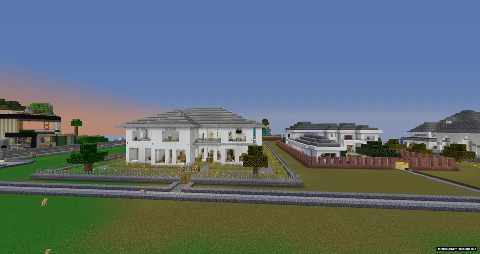 Chiroyli uylari bor katta shahar — Minecraft xarita, rasm 3