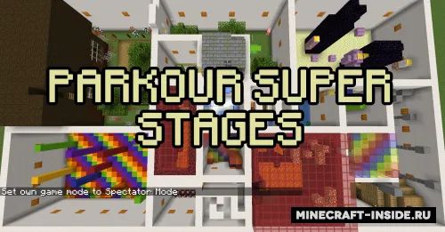 Parkour Super Stages — Minecraft xarita, rasm 1