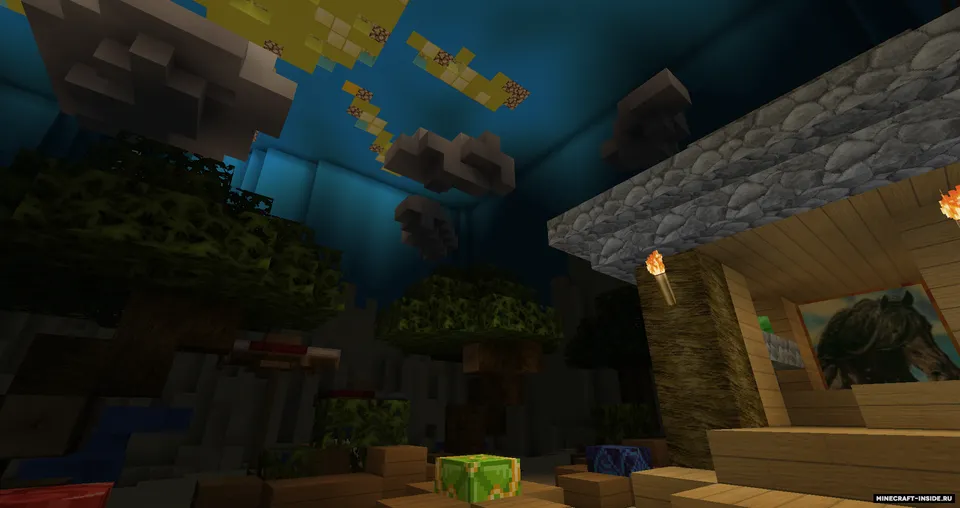 Plyajdagi ustunlar — Minecraft xarita, rasm 2