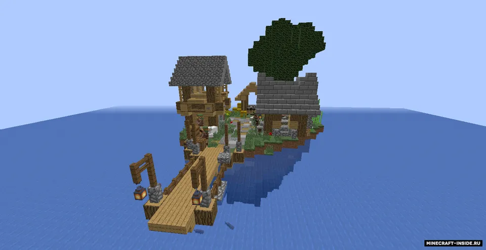 Village on water — Minecraft xarita, rasm 2