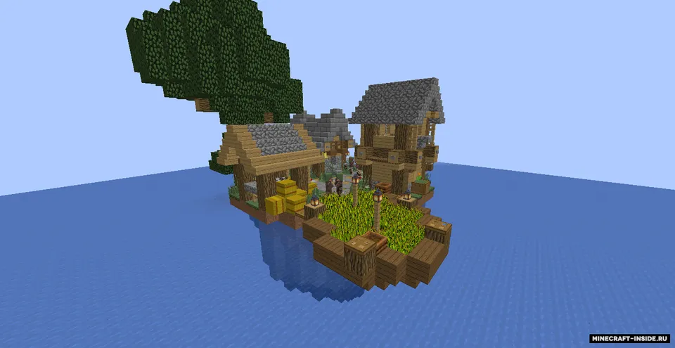 Village on water — Minecraft xarita, rasm 4