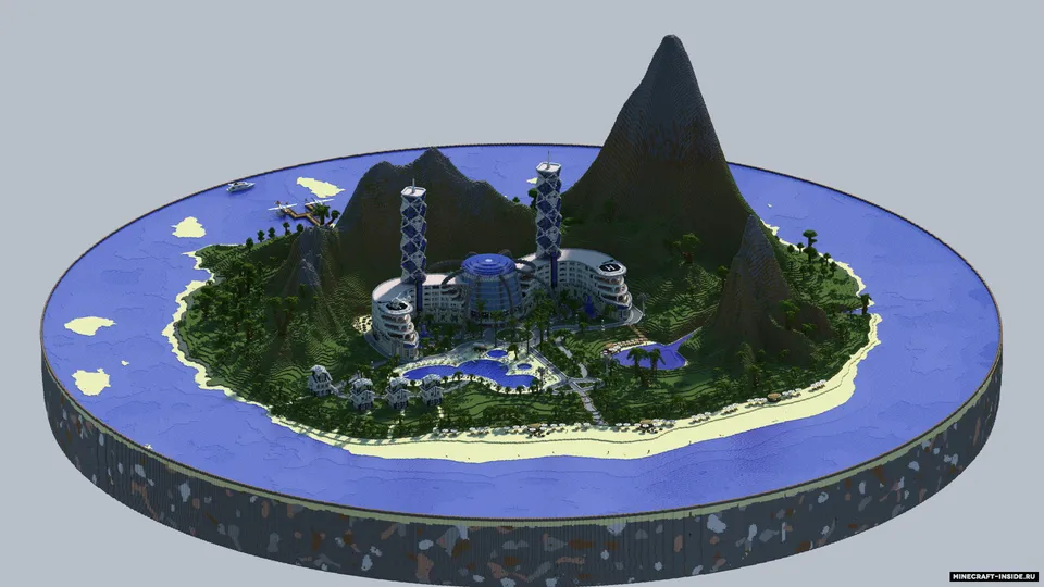 Island Resort — Minecraft xarita, rasm 1