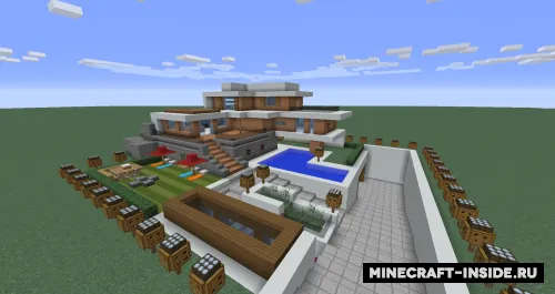 Mexanik hay-tek uy — Minecraft xarita, rasm 1