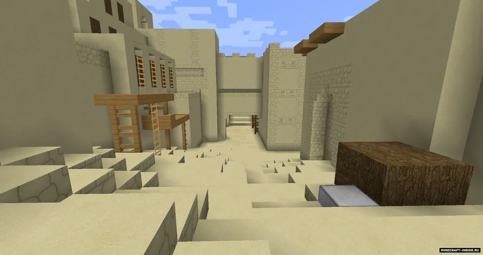 de_dust II (remake) — Minecraft xarita, rasm 2